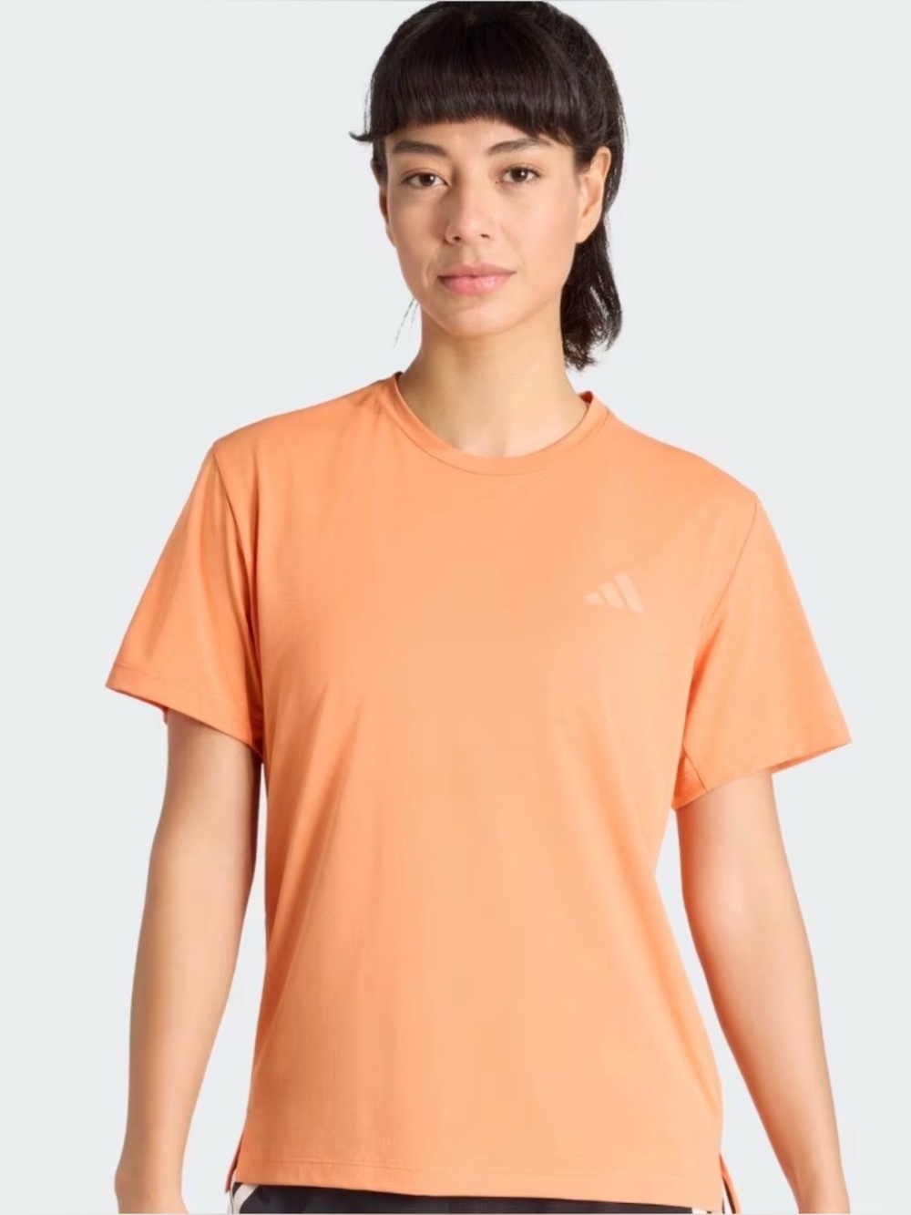 adidas Peach-Orange Crewneck Tee
